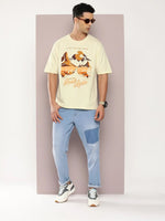 Dillinger Off White Graphic Oversized T-shirt-DLMOV294WWHT-S