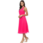 Backless tie up Dress in Pink