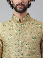 Hangup Men Standard Embroidered Men's Indian Wear-202A_Emb_Nehru