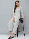 Women's White Printed Jumpsuit-AE-9968-White