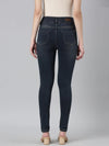 Women Grey Solid Straight Fit Denim Jeans-LT-022725-Grey