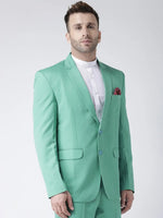 Hangup Men Standard Solid Men Formalwear-TurquoiseBlazer