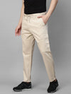 Genips Men's Cotton Stretch Bahamas Cargo Fit Solid Cream Cargo