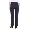 Smarty Pants Women's Cotton Lycra Straight Leg Navy Blue Color Formal Trouser