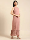 Women's Pink Solid Anarkali Kurta-SB-45624-Pink