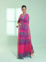 Multicolor Cotton Saree With Stripes Design-MA59CT06530019