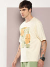 Dillinger White Graphic Oversized T-shirt-DLMOV285WWHT-S