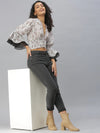 Women's White Printed Tops-AE-10302-Offwhitemulti