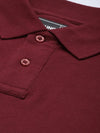 Dillinger Maroon Solid Regular Polo T-shirt-DLPOL003MRN-S