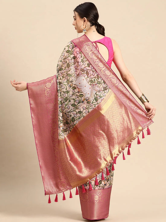 Radiant Festive Glow Saree-SZ-DGSAVI-1857