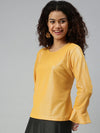 Women's Solid Mustard Top-AE-10203-Mustard