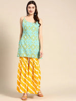 Sharara with kurta in Aqua Blue