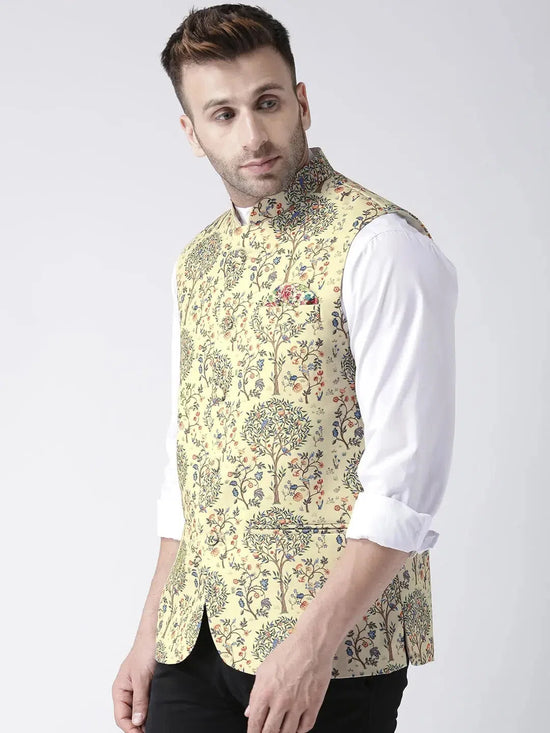 Hangup Men Standard Printed Men's Indian Wear-64APrintedNehru