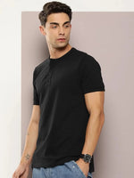 Dillinger Black Solid Regular Heney T-shirt