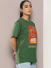 Dillinger Green Graphic Oversized T-Shirt-WMNCR470DGR-XS