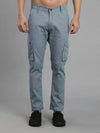 Solid Cargo Pants with 6 pockets-Blue-HC3014-30