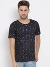 Hangup Men Standard Printed T-Shirts-7T_Henley_Print_TShirt