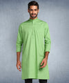 Hangup Men Standard Solid Men's Indian Wear-Parrot_6_110_Kurta