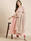 Women Anarkali Pink Solid Kurta Comes with Dupatta-DK-FS-2831-Pink