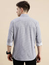 Men Purple Geometrical Casual Shirt-DAITON-3487-Lavender