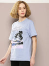 Dillinger Purple Graphic Oversized T-Shirt-WMNCR512PRP-XS