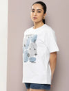 Dillinger White Graphic Oversized T-Shirt-WMNCR485WHT-XS