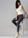 Women's Grey Solid Fit Denim Jeans-IM-9797B-Grey