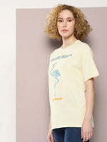 Dillinger Off White Graphic Oversized T-Shirt-WMNCR436WWHT-XS