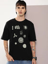 Dillinger Black Graphic Oversized T-shirt-DLMOV227BLK-S