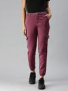 Women's Mauve Solid Denim Jeans-LTJO-22019-Mauve