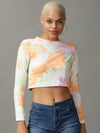 Women's Multi Tie Dye Crop Top-AE-10523-Multi