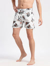 Men Printed White Boxer-AM-141-22-White