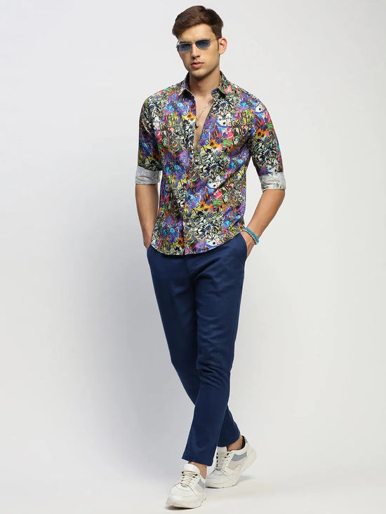 Men Multi Printed Shirt-PRISM-1693-Multi