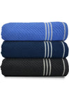 Athom Living Diagonal Stripe Terry Towel Pack of 3-DST-ABD