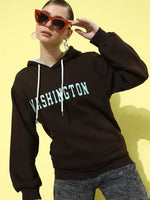 Dillinger Brown Oversized Hooded Sweatshirt