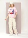 Dillinger Pink Graphic Oversized T-Shirt-WMNCR425PINK-XS