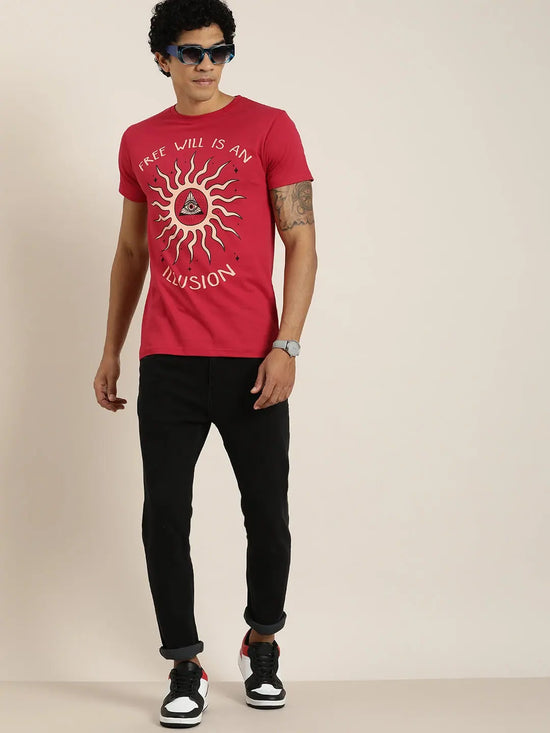 Dillinger Red Graphic Regular T-Shirt