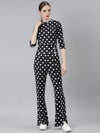 Women Black Printed Tracksuit-AF-2055-Black