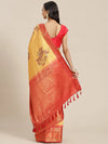 Subtle Modern Luxury Saree-SZ-DGW-YLW-1154