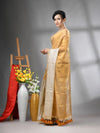 Golden And Silver Shimmer Tissue Saree With Gota Patti Borders-MA62TIS33990016