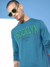 Dillinger Teal Typographic Regular T-shirt