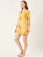 Shirt and Shorts Set in Yellow