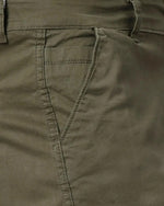 Solid Stretchable Shorts with 6 pockets-Green