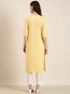 Women Yellow Solid Straight Kurta-NJ-3612218-Yellow