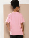 Difference of Opinion Pink Graphic Oversized T-Shirt-DOWMN300PINK-XS