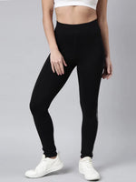 Women Solid Slim Fit Black Track Pant-AF-1894-Black