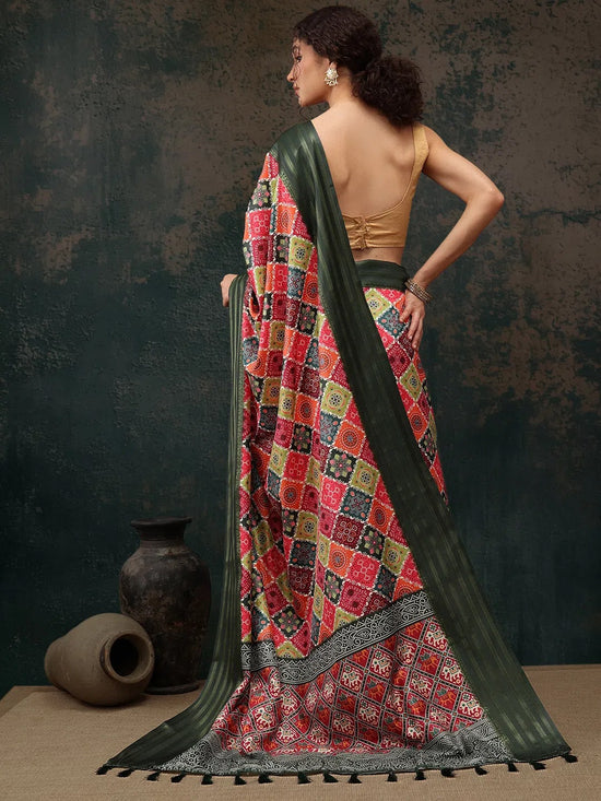 Radiant Festive Delight Saree-SZ-DGBANDNI-MULTI-2240