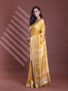 Mustard Silk Soft Saree With Texture Print-MA60BSL01400062