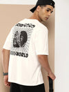 Difference of Opinion Off White Graphic Oversized T-Shirt-DOOVR214HWHT-S