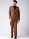 Hangup Men Standard Solid Men Formalwear-BrickBlazer